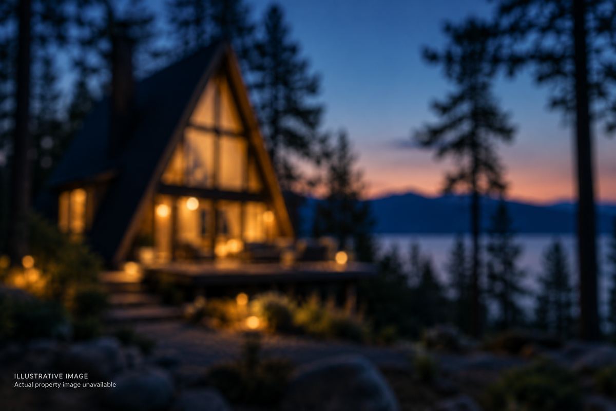 Illustrative image — a representative a frame home. Not a photograph of this property.
